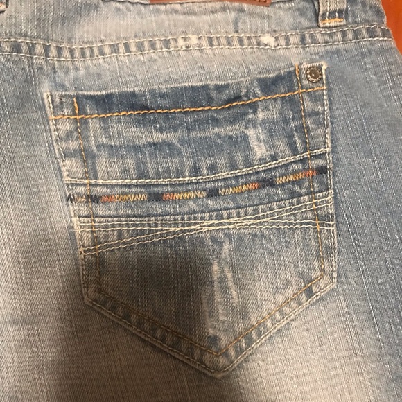 Bongo jean shorts size 15 blue denim distressed - Picture 9 of 11